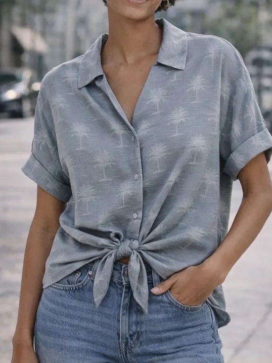 Zara Tops - Zara Vacation Vibes Dolman Button Up Top